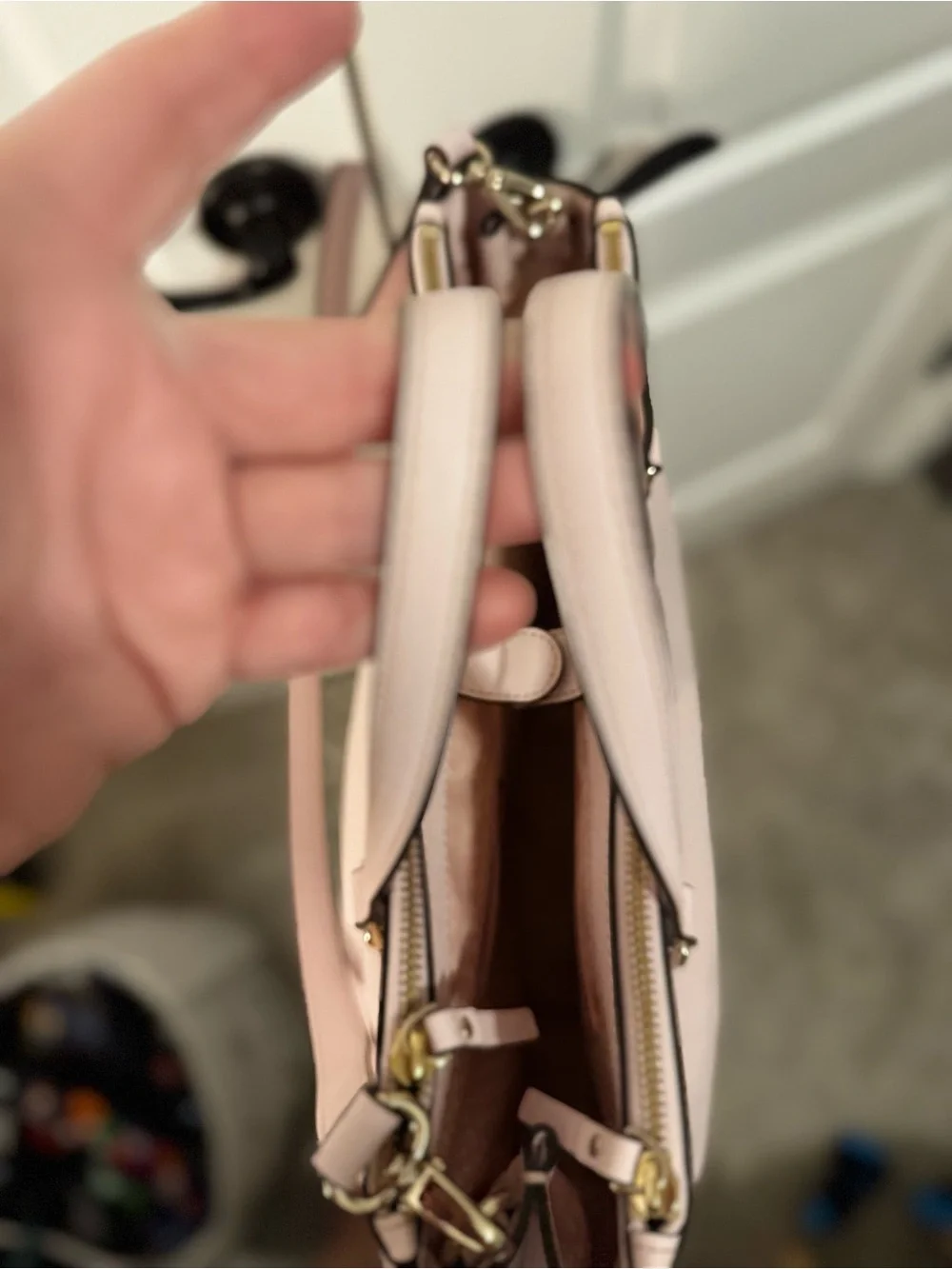 kate spade blush pink Leather Handbag
